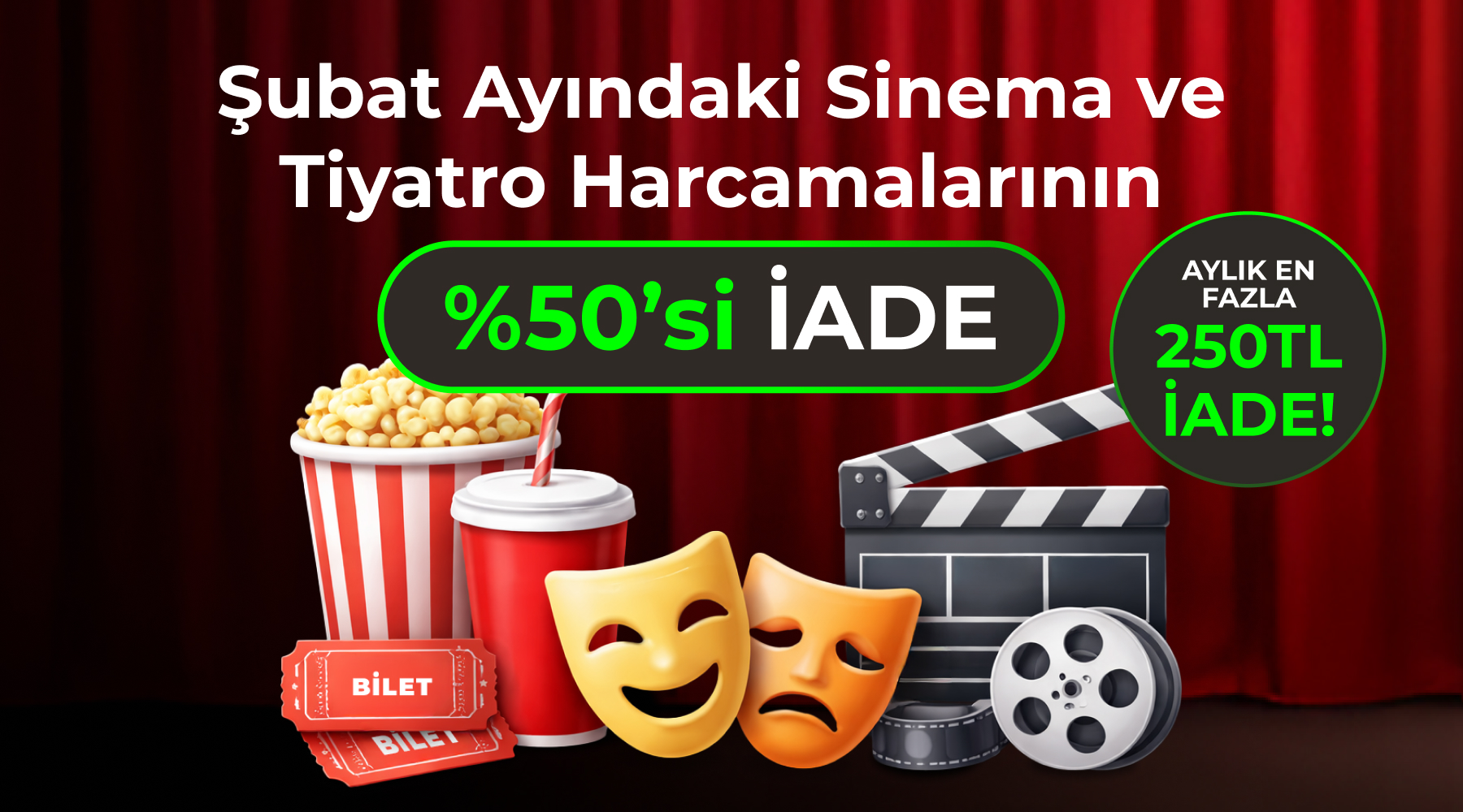 ON Kredi Kartı Sinema ve Tiyatro Kampanyası ON Kredi Kartı Sinema ve Tiyatro Kampanyası